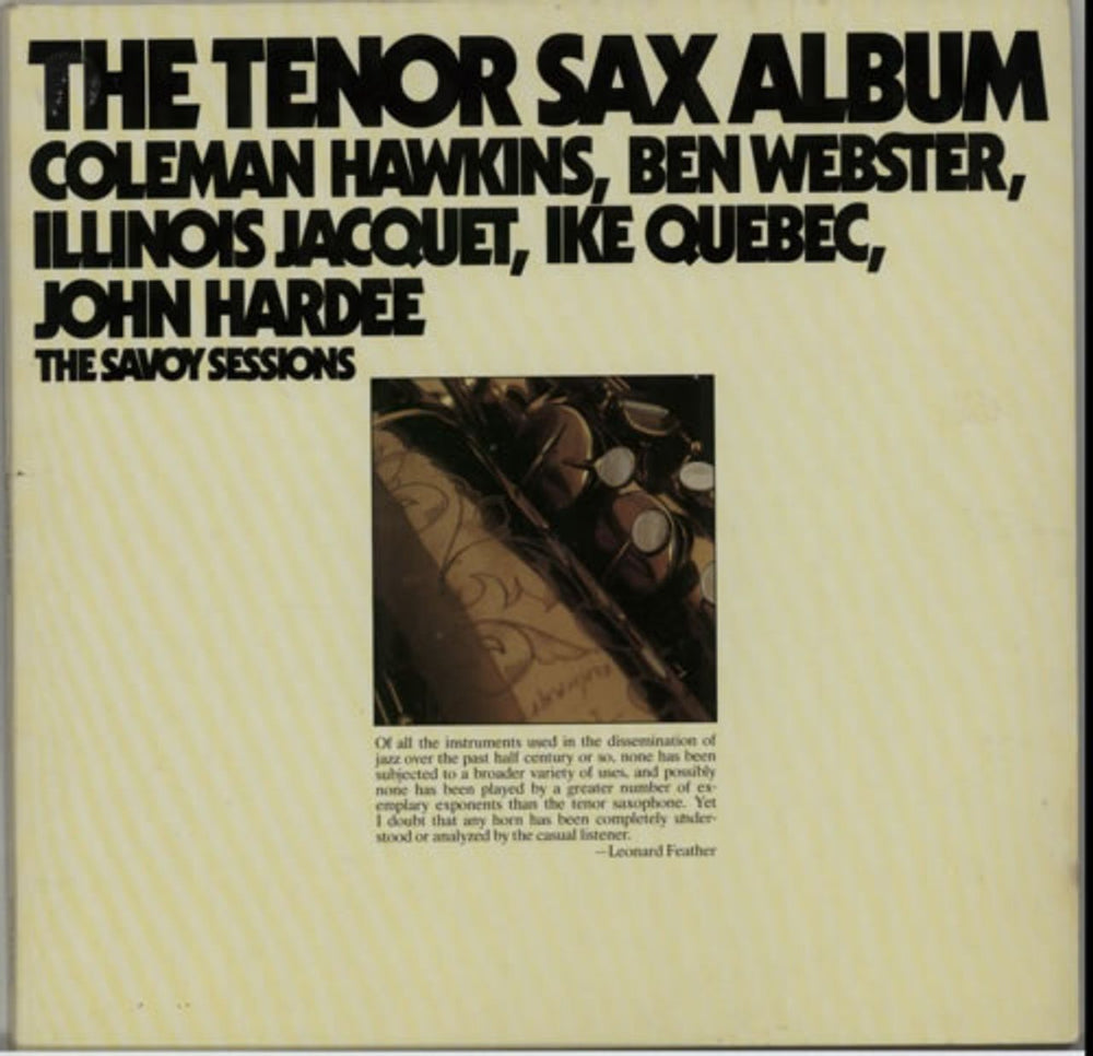 Various-Jazz The Tenor Sax Album German 2-LP vinyl record set (Double LP Album) WL70812(2)