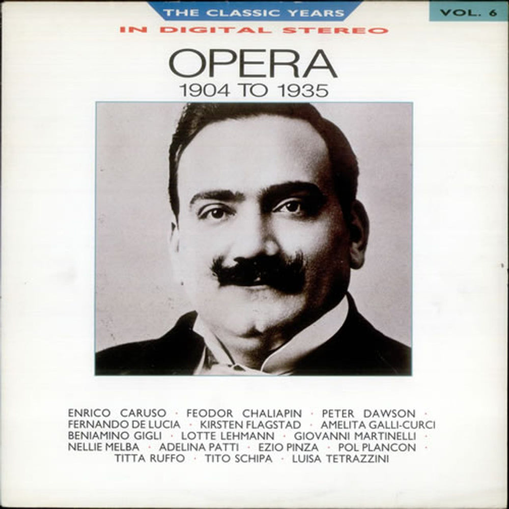 Various-Opera Opera 1904 to 1935 UK vinyl LP album (LP record) REB653