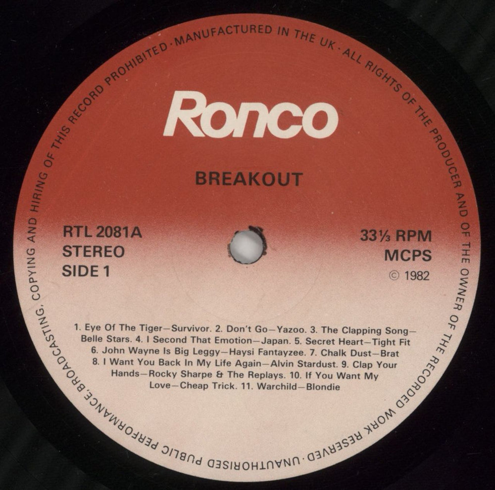 Various-Pop Breakout UK vinyl LP album (LP record) 7VALPBR580139