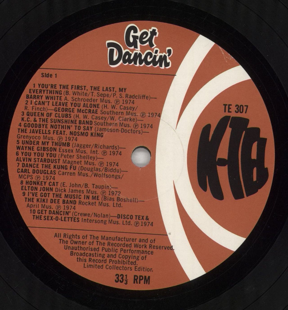 Various-Pop Get Dancin' UK vinyl LP album (LP record) 7VALPGE578240