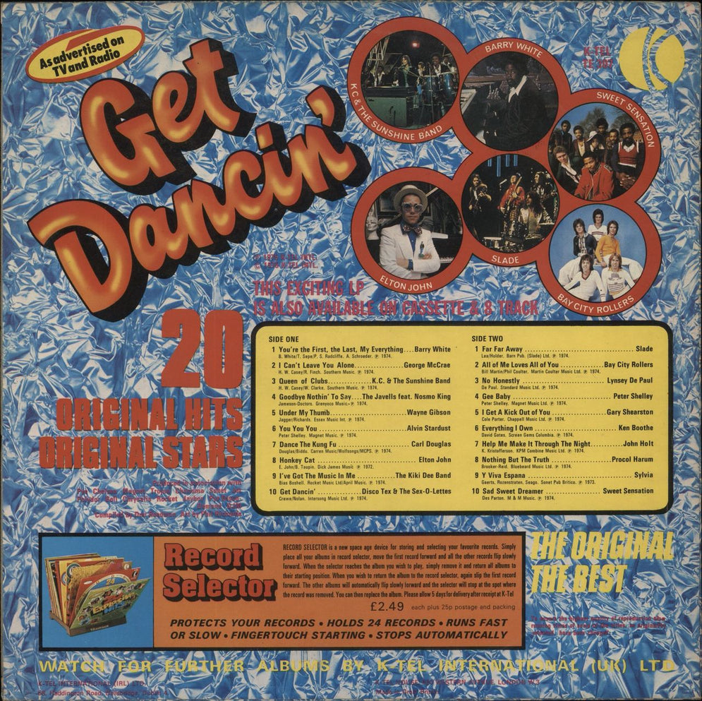 Various-Pop Get Dancin' UK vinyl LP album (LP record) TE307