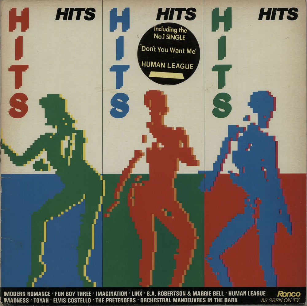 Various-Pop Hits Hits Hits UK vinyl LP album (LP record) RTL2063