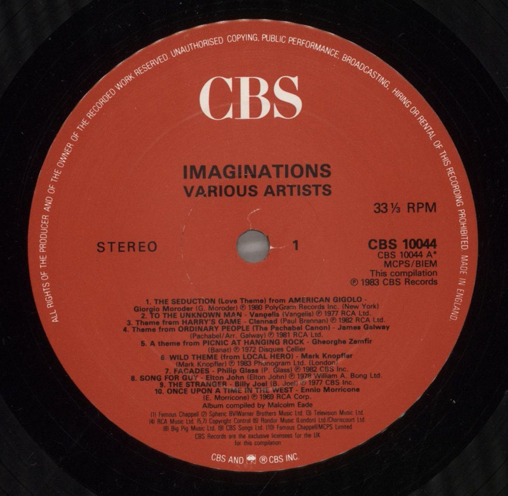 Various-Pop Imaginations UK vinyl LP album (LP record) 7VALPIM879919