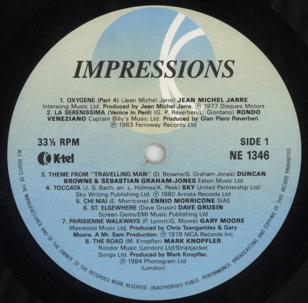 Various-Pop Impressions: 15 Instrumental Images UK vinyl LP album (LP record) 7VALPIM603863