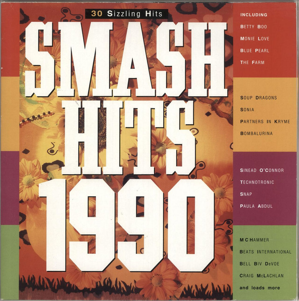 Various-Pop Smash Hits 1990 UK 2-LP vinyl record set (Double LP Album) ADD18