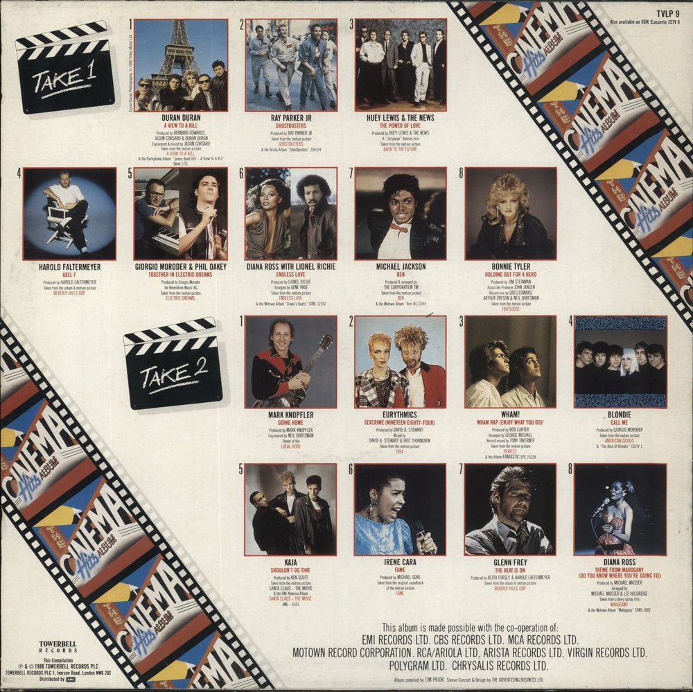 Various-Pop The Cinema Hits Album UK vinyl LP album (LP record)