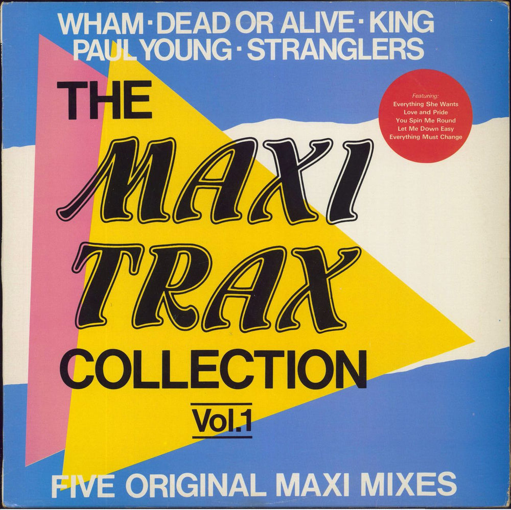 Various-Pop The Maxi Trax Collection Vol. 1 South African vinyl LP album (LP record) WIZ640