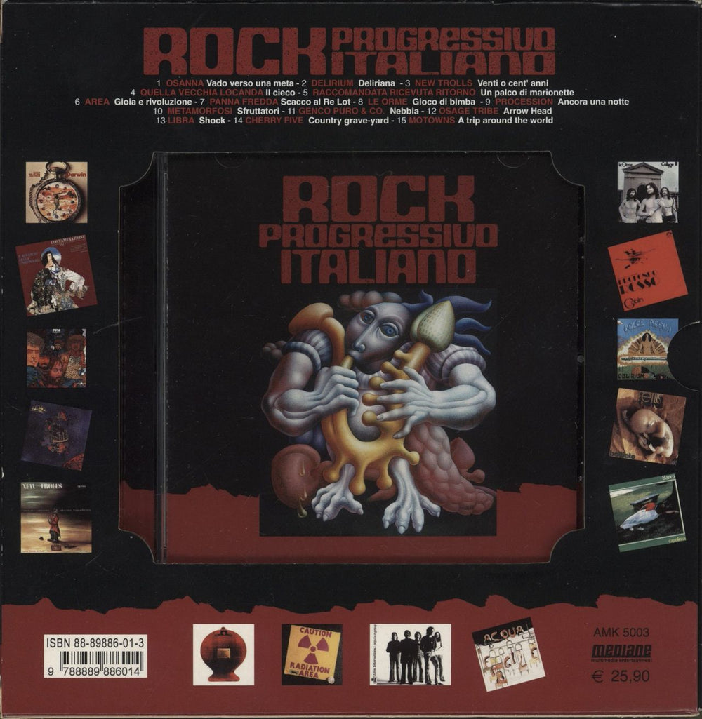 Various-Prog & Psych Rock Progressivo Italiano Italian CD Album Box Set AMK5003