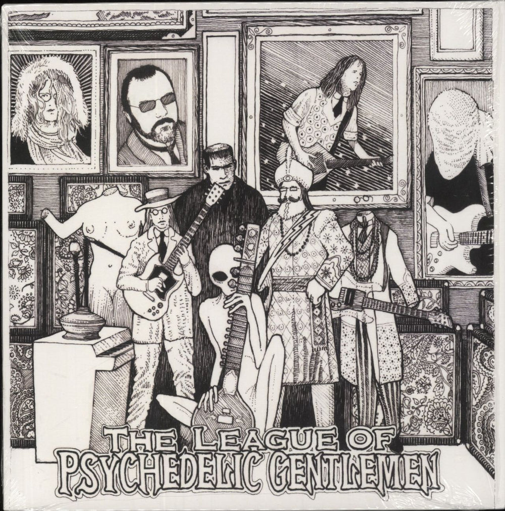 Various-Prog & Psych The League Of Psychedelic Gentlemen UK 7" vinyl single (7 inch record / 45) CRUSTACEAN34