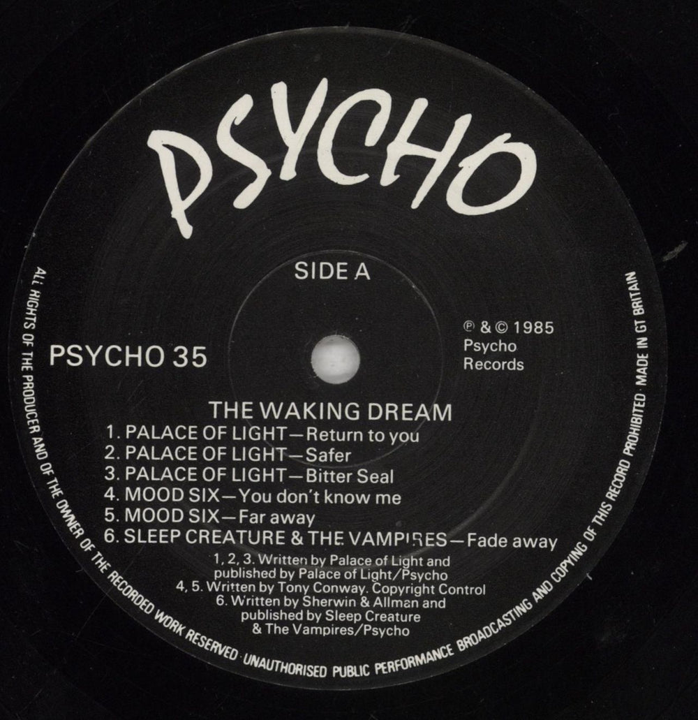 Various-Prog & Psych The Waking Dream UK vinyl LP album (LP record) LSDLPTH856584