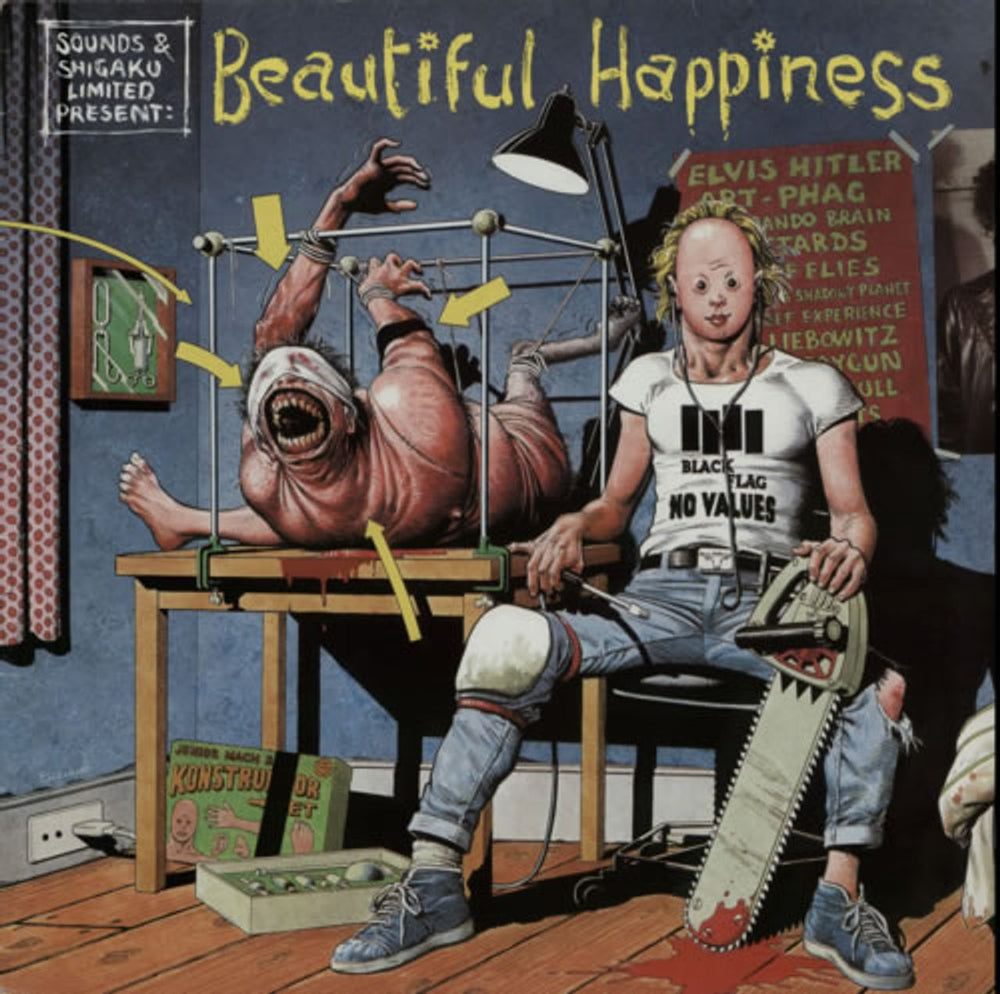 Various-Punk & New Wave Beautiful Happiness UK vinyl LP album (LP record) HAPPY1