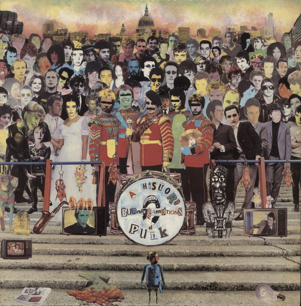 Various-Punk & New Wave Burning Ambitions: A History Of Punk UK 2-LP vinyl record set (Double LP Album) DRED3