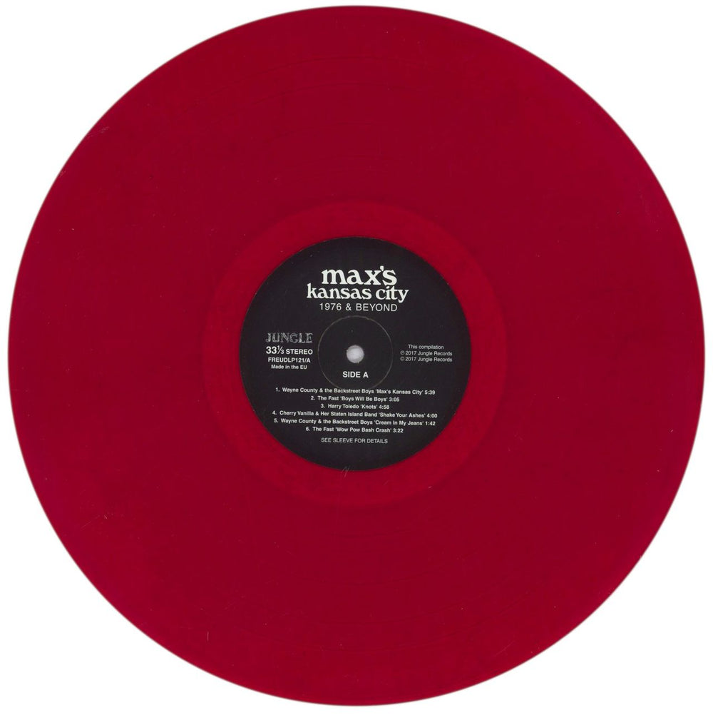 Various-Punk & New Wave Max's Kansas City 1976 & Beyond - RSD17 - Red Vinyl UK 2-LP vinyl record set (Double LP Album) PVA2LMA810477