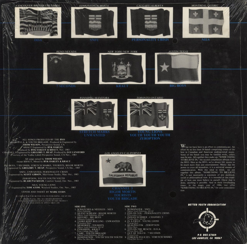 Various-Punk & New Wave Something To Believe In US vinyl LP album (LP record)