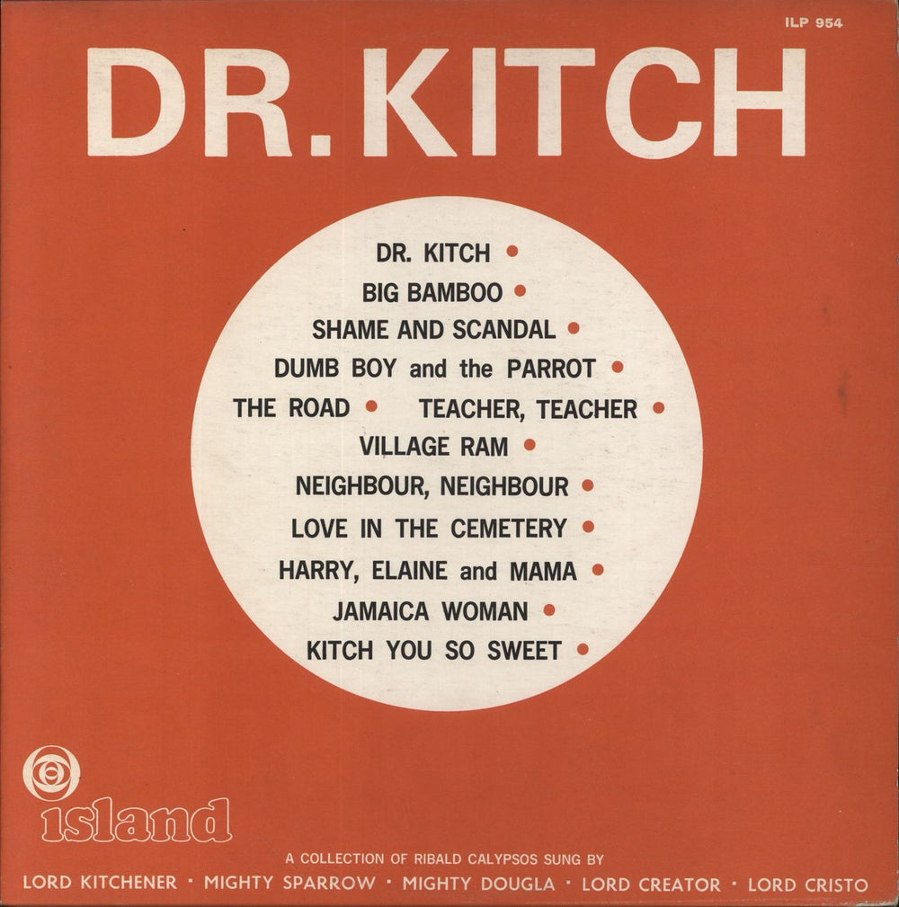 Various-Reggae & Ska Dr. Kitch UK vinyl LP album (LP record) ILP954