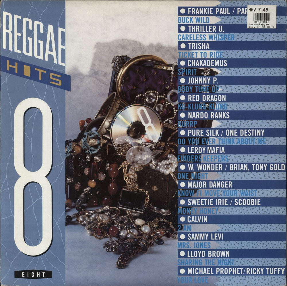 Various-Reggae & Ska Reggae Hits Vol. 8 UK vinyl LP album (LP record) JELP1008