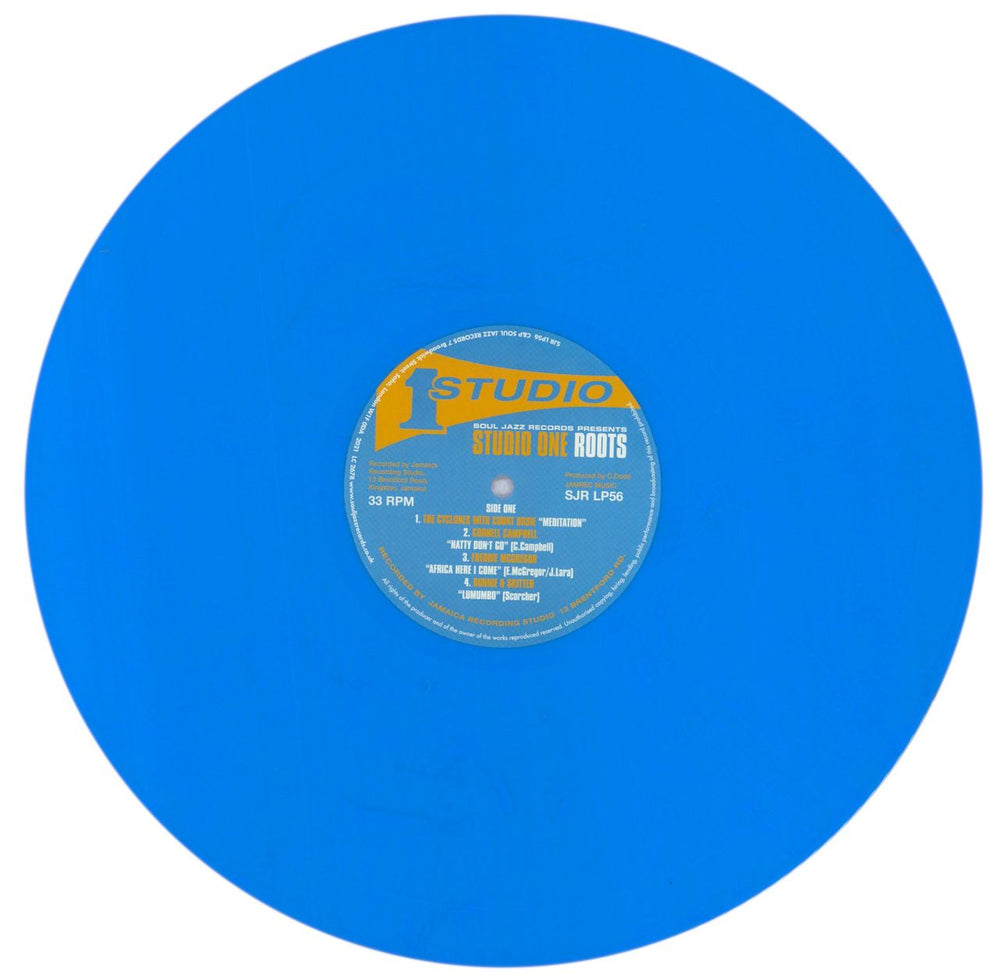 Various-Reggae & Ska Studio One Roots - 20th Anniversary Edition Blue Vinyl UK 2-LP vinyl record set (Double LP Album) V-A2LST842338