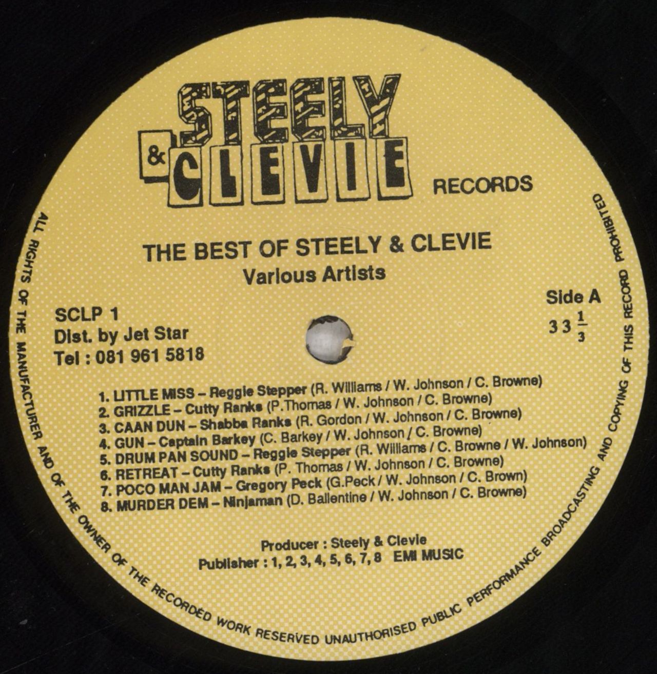 Various-Reggae & Ska The Best Of Steely & Clevie UK Vinyl LP — RareVinyl.com