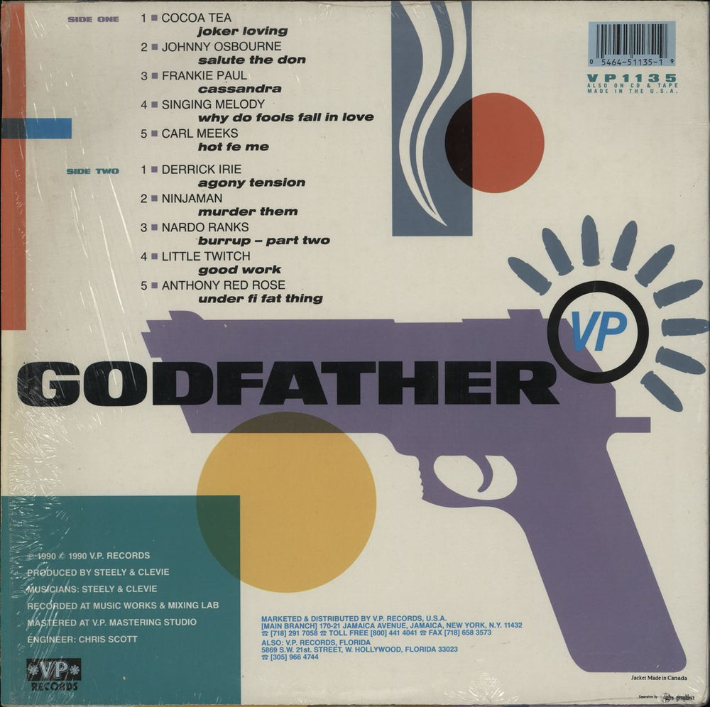 Various-Reggae & Ska VP Godfather US vinyl LP album (LP record) 054645113519