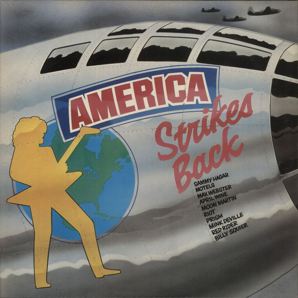 Various-Rock & Metal America Strikes Back UK vinyl LP album (LP record) SS5