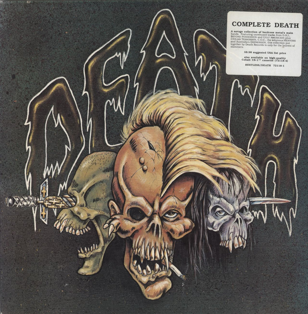 Various-Rock & Metal Complete Death US vinyl LP album (LP record) DEATH005