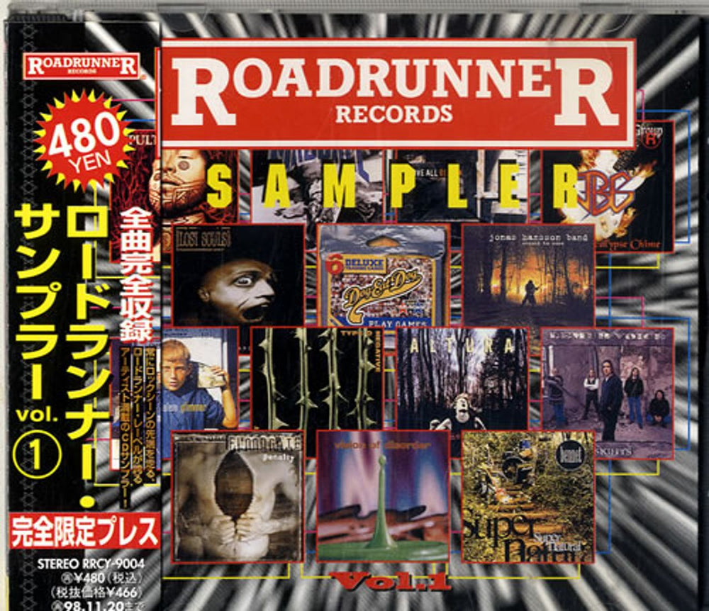 Various-Rock & Metal Roadrunner Records Sampler Vol. 1 Japanese CD album (CDLP) RRCY9004