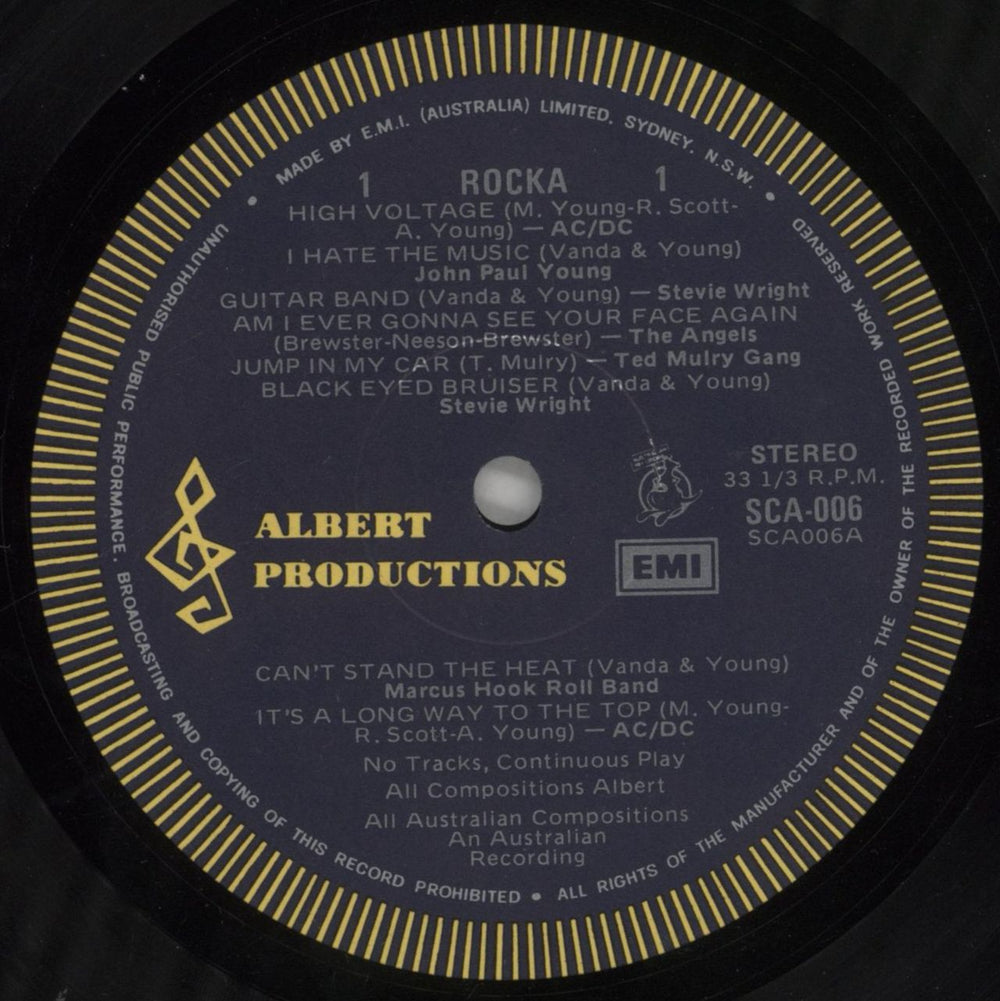 Various-Rock & Metal Rocka Australian vinyl LP album (LP record) RVALPRO860257