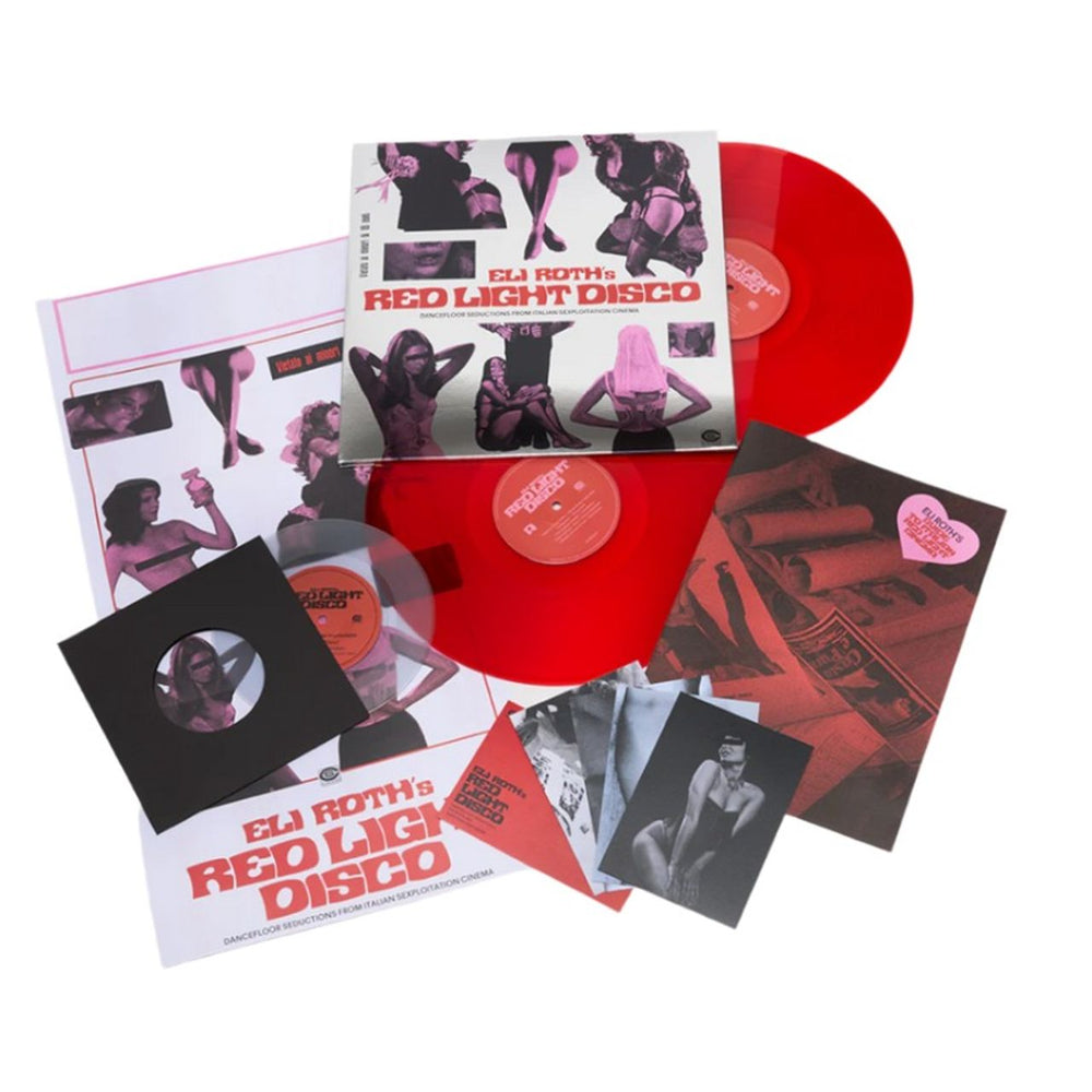 Various-Sexploitation & Erotica Eli Roth's Red Light Disco | Dancefloor Seductions From Italian Sexploitation Cinema + 7" UK 2-LP vinyl record set (Double LP Album) CS023CLT