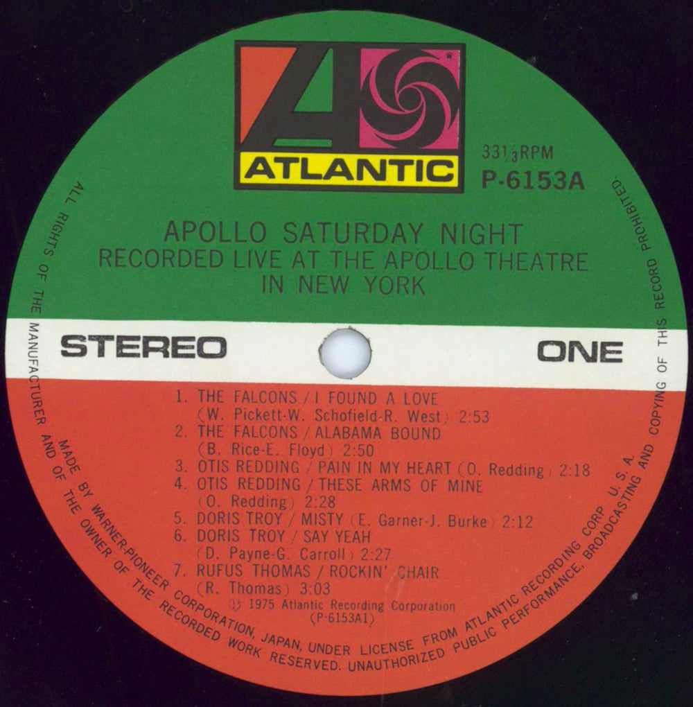 Various-Soul & Funk Apollo Saturday Night - 2nd + Obi Japanese vinyl LP album (LP record) SJFLPAP795758