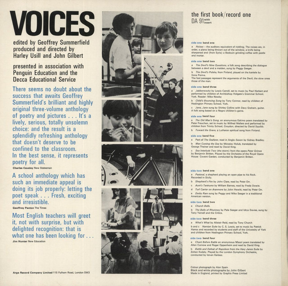 Various-Spoken Word & Poetry Voices (The First Book/Record One & Two UK 2-LP vinyl record set (Double LP Album)