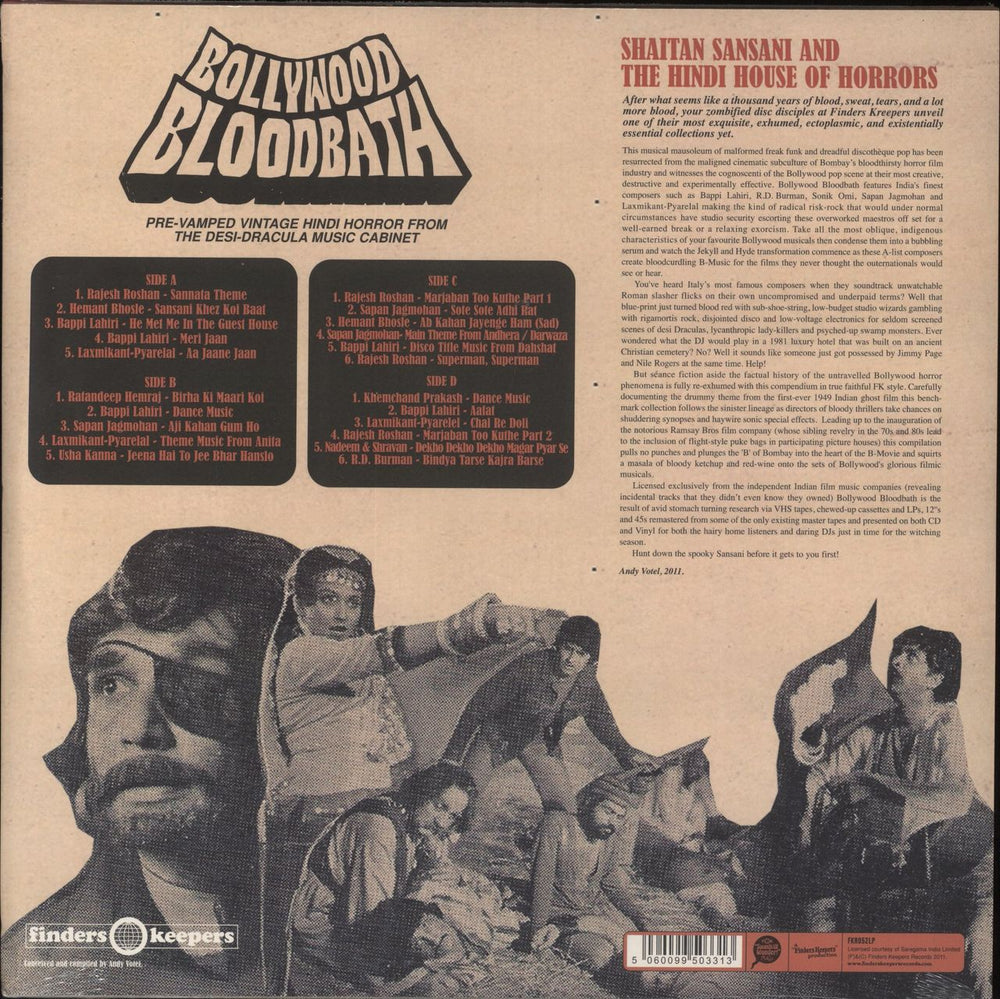 Various-World Music Bollywood Bloodbath - Sealed UK 2-LP vinyl record set (Double LP Album) 5060099503313