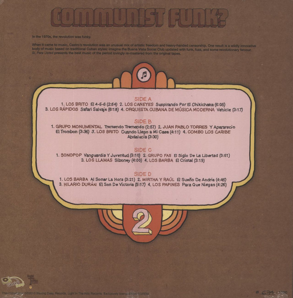Various-World Music Si, Para Usted: The Funky Beats Of Revolutionary Cuba Vol. 2 - Sealed Canadian 2-LP vinyl record set (Double LP Album)