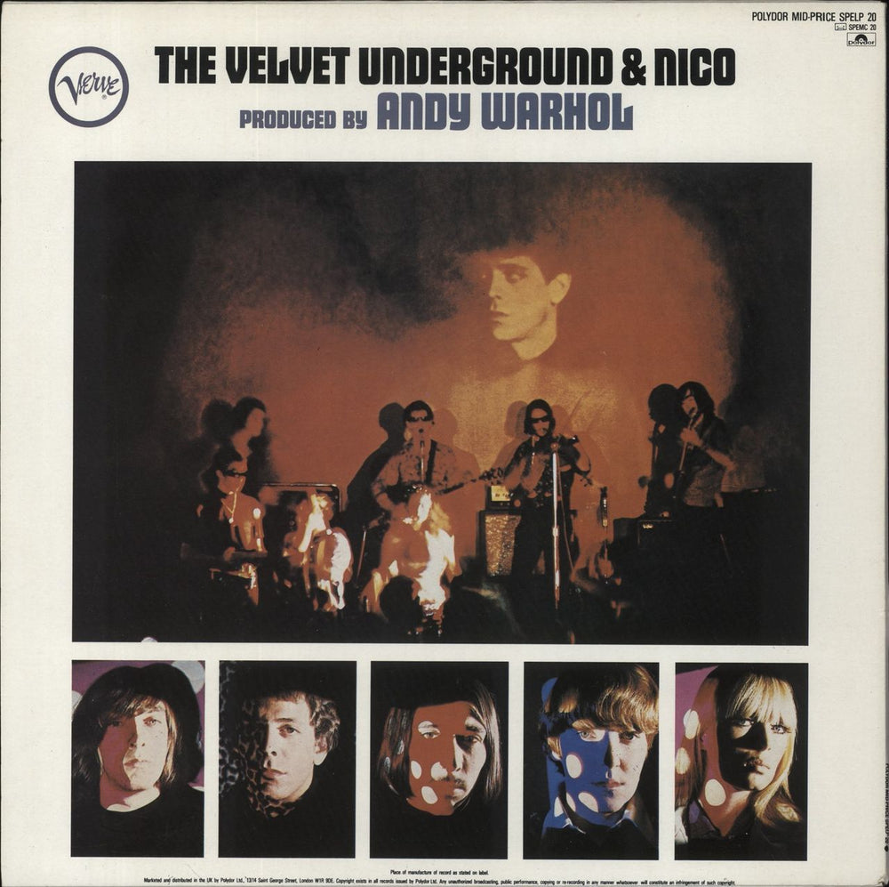 Velvet Underground The Velvet Underground & Nico UK vinyl LP album (LP record)