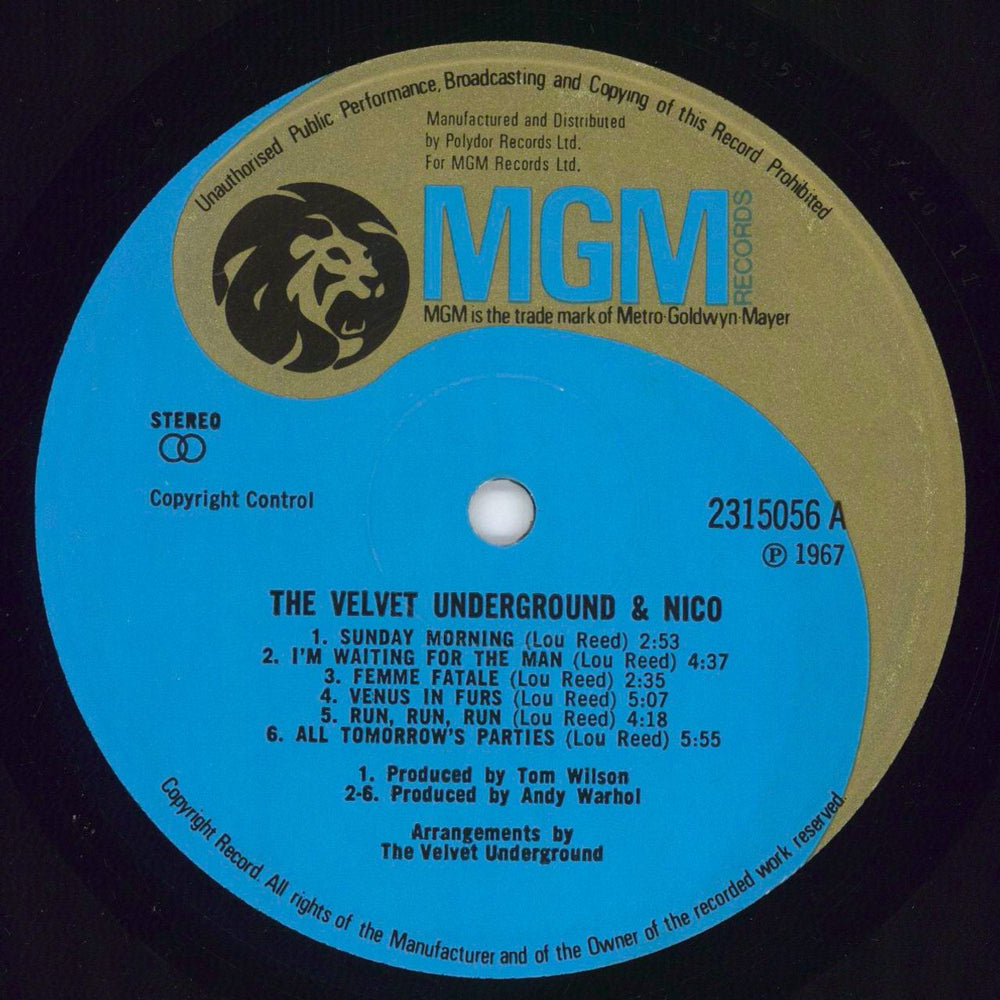 Velvet Underground The Velvet Underground & Nico - unpeeled US sleeve UK vinyl LP album (LP record) VUNLPTH771456