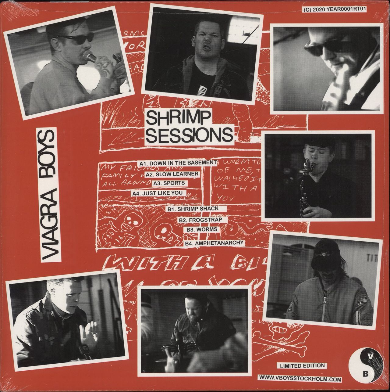 Viagra Boys Shrimp Sessions - Red Vinyl - Sealed UK Vinyl LP