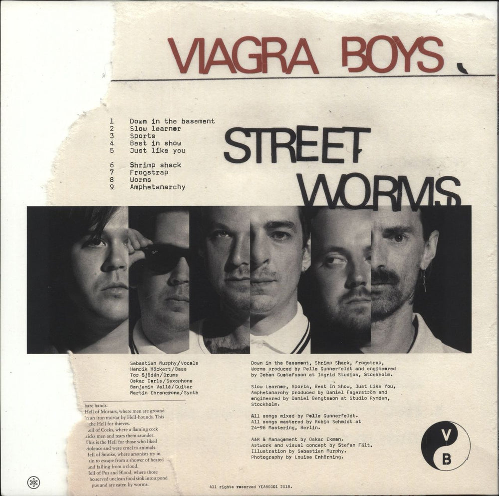 Viagra Boys Street Worms - 180gm Clear Vinyl UK vinyl LP album (LP record)