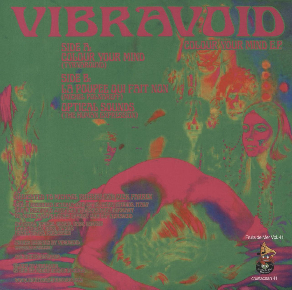 Vibravoid Colour Your Mind E.P UK 7" vinyl single (7 inch record / 45)