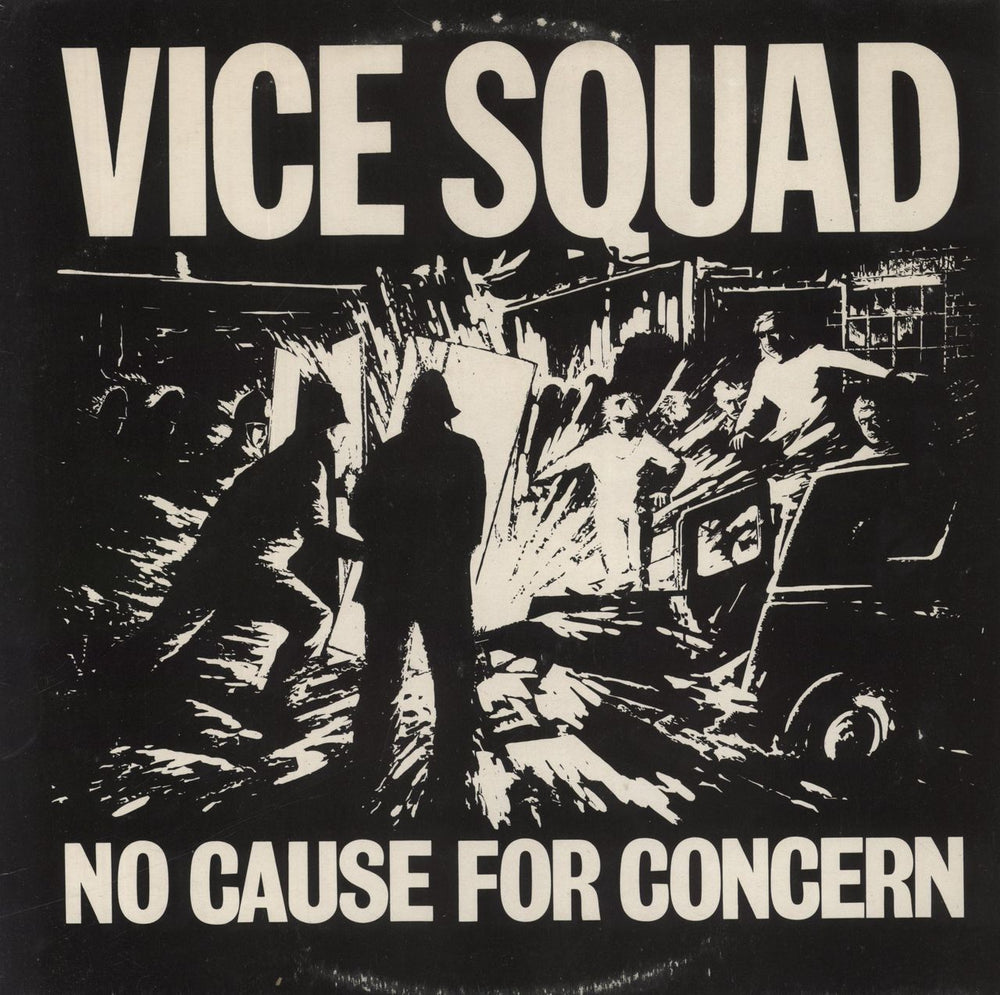 Vice Squad No Cause For Concern - EX UK vinyl LP album (LP record) ZEM103