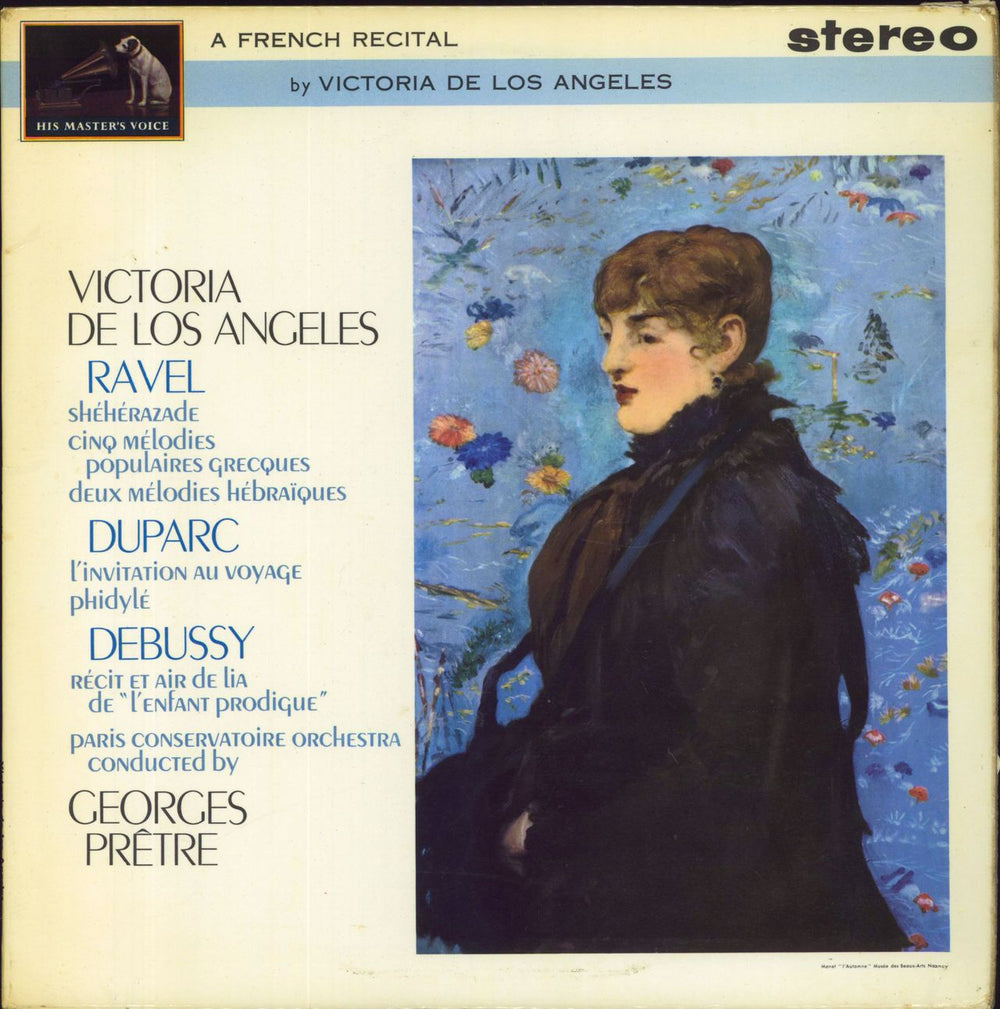 Victoria De Los Angeles A French Recital UK vinyl LP album (LP record) ASD530