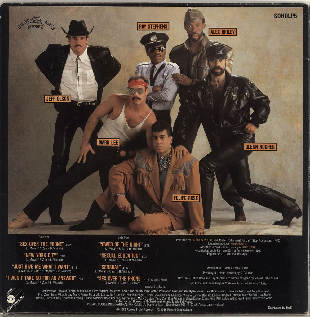 Village People New York City UK vinyl LP album (LP record)