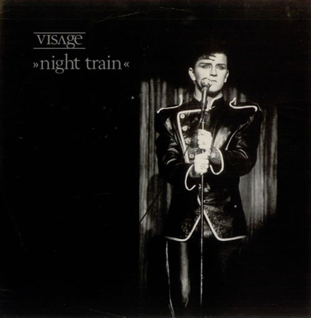 Visage Night Train + Sleeve UK 7" vinyl single (7 inch record / 45) POSP441