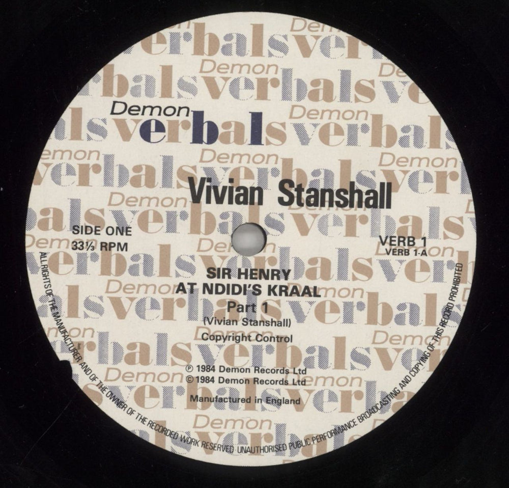 Vivian Stanshall Sir Henry At Ndidi's Kraal UK vinyl LP album (LP record) VIVLPSI446233