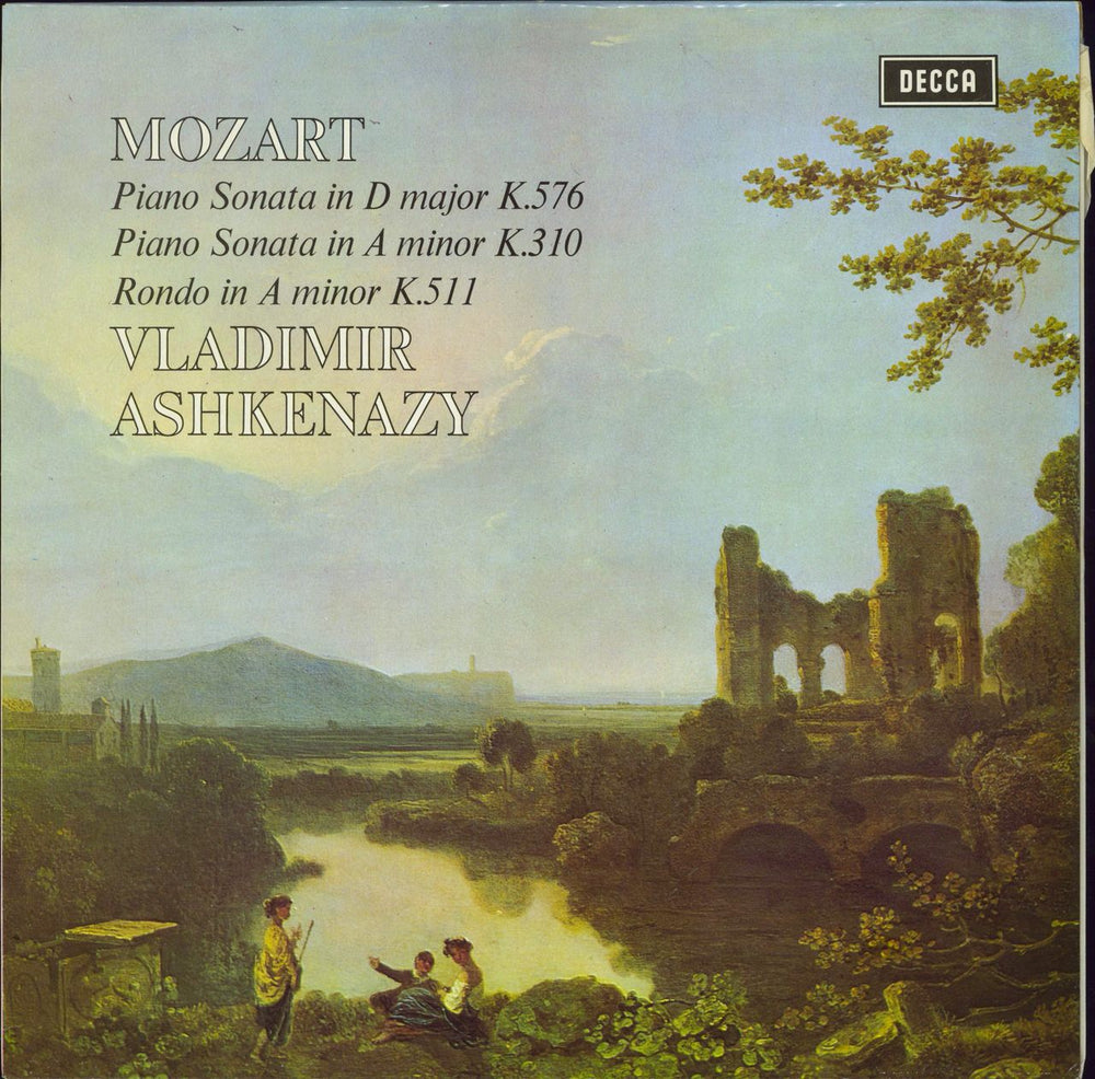 Vladimir Ashkenazy Mozart: Piano Sonata in D Major, K.576 / Piano Sonata in A Minor, K.310 / Rondo in A Minor, K.511 UK vinyl LP album (LP record) SXL6439