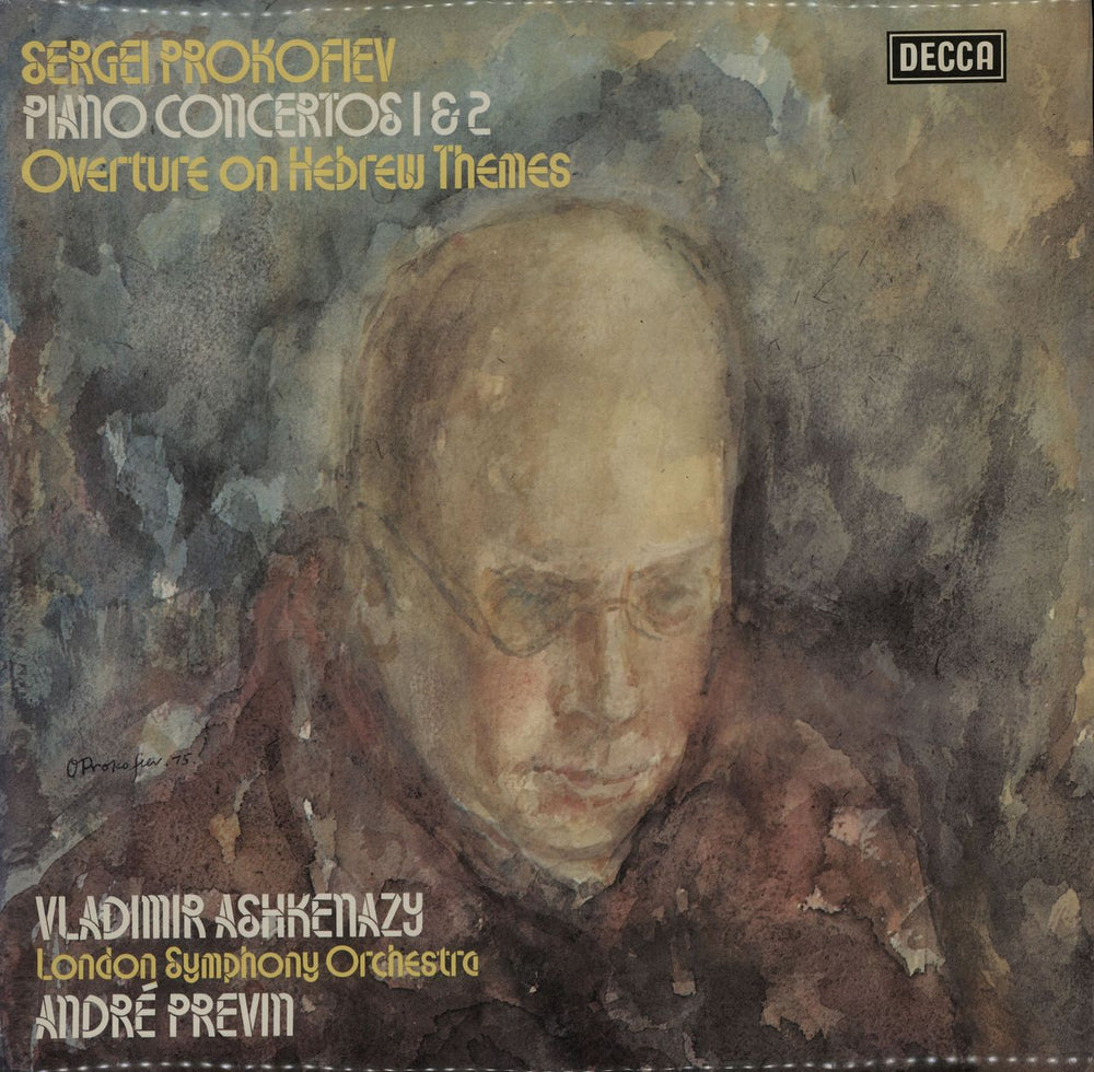 Vladimir Ashkenazy Prokofiev: Piano Concertos 1 & 2/ Overture On Hebrew Themes UK vinyl LP album (LP record) SXL6767