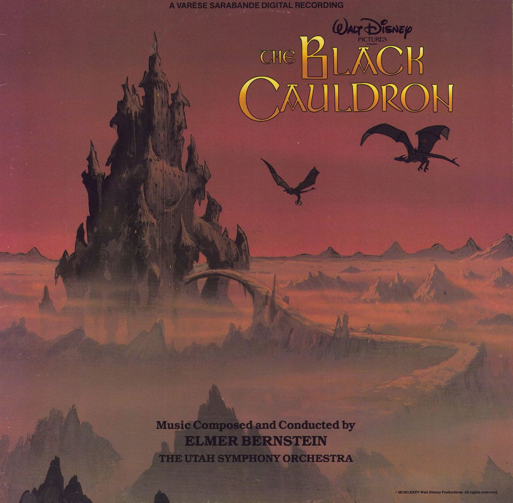 Walt Disney The Black Cauldron Australian vinyl LP album (LP record) ASR2004