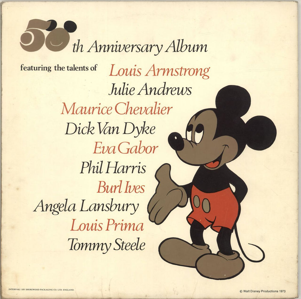 Walt Disney The Golden Years Of Disney UK vinyl LP album (LP record)