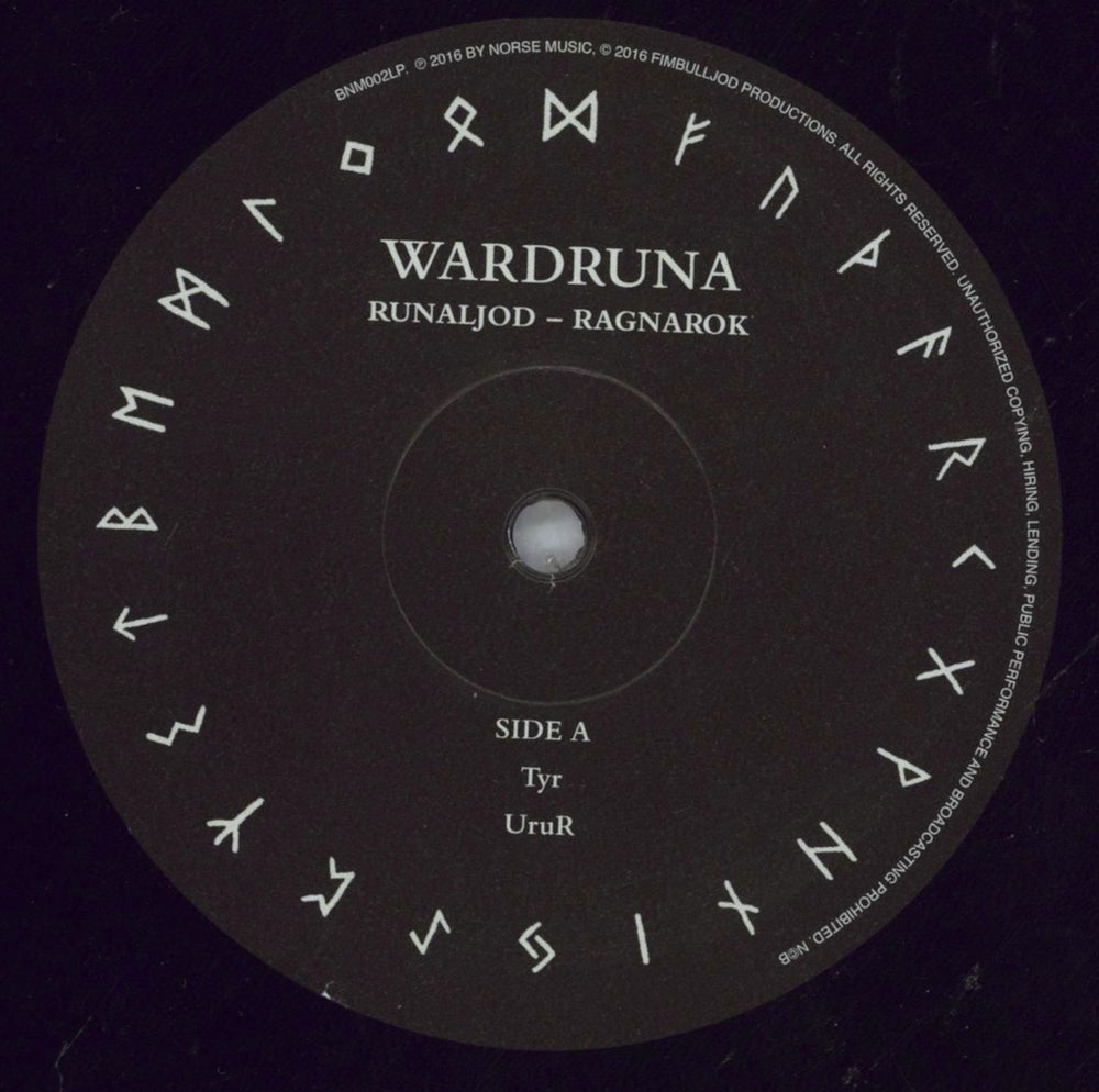 Wardruna Runaljod - Ragnarok Norwegian 2-LP vinyl record set (Double LP Album) 2582LRU825496