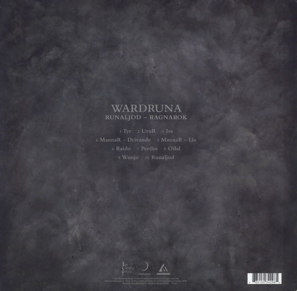 Wardruna Runaljod - Ragnarok Norwegian 2-LP vinyl record set (Double LP Album) 885150342985