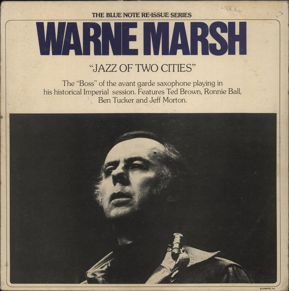 Warne Marsh Jazz Of Two Cities French vinyl LP album (LP record) BNP25106