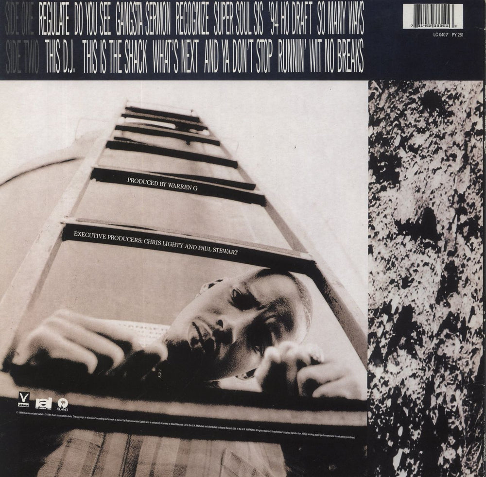 Warren G Regulate... G Funk Era UK vinyl LP album (LP record) 731452333513